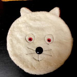 Vintage pillow/pajama holder for your bed. 16 inches in diameter.